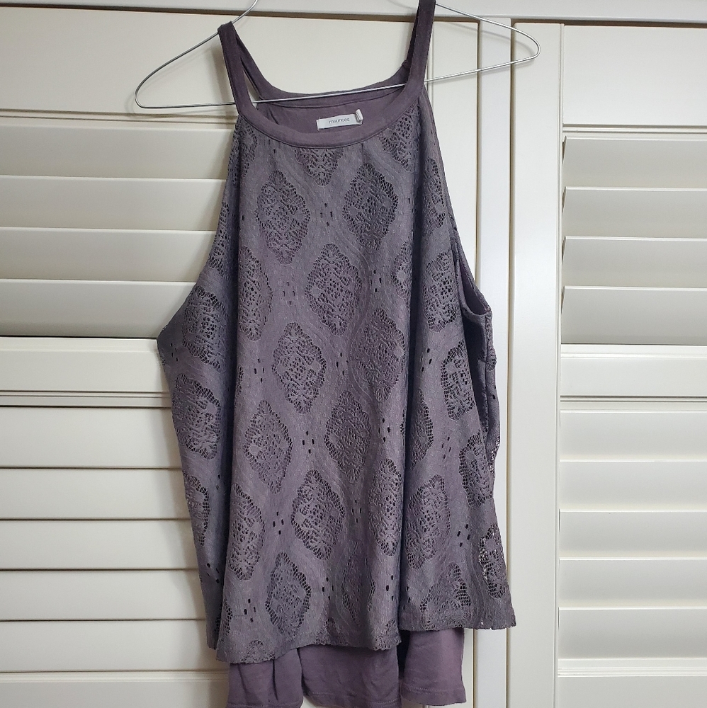 Women's high neck layered blouse